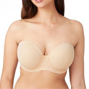 NWT 32DD Strapless Wacoal Red Carpet Strapless Underwire Bra in color Sand